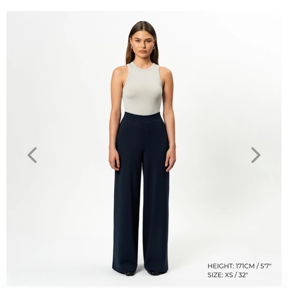 Ninepine, Size Small, inseam 30", Asana Black Wide Leg Pants - Picture 2 of 10